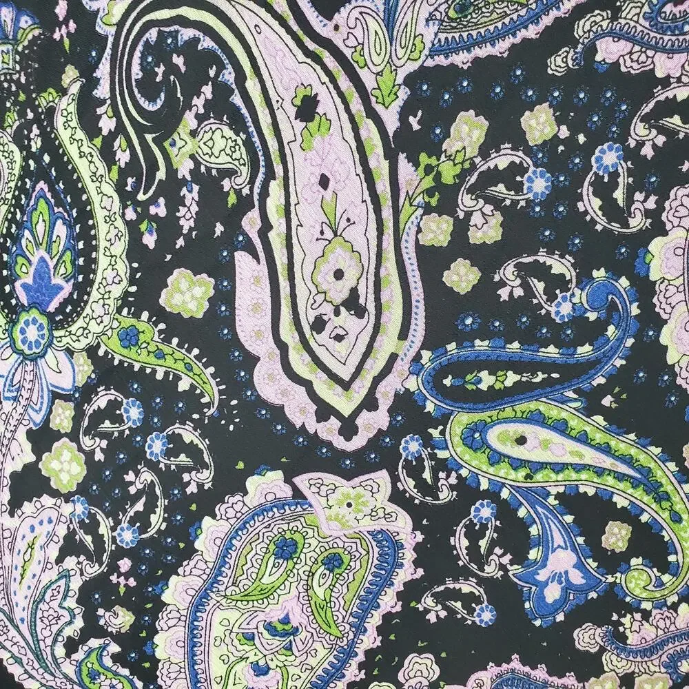 VTG Briggs New York Midi Skirt Womens 2X Y2K Goth Whimsygoth Paisley Fairy Boho